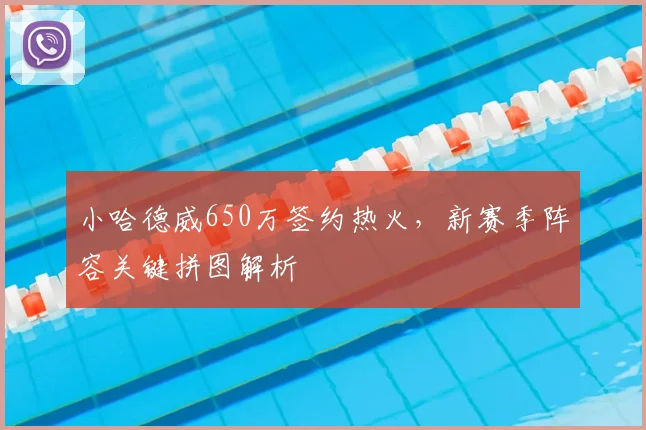 小哈德威650万签约热火,新赛季阵容关键拼图解析
